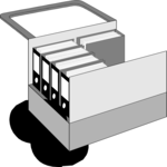 Book Cart Clip Art