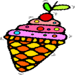 Ice Cream Cone 45 Clip Art