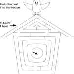 Maze - Birdhouse Clip Art