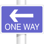 One Way 1 Clip Art