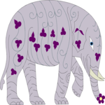 Elephant - Fancy 2 Clip Art
