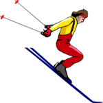 Skier 78 Clip Art