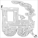 Maze - Train Clip Art