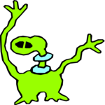 Space Alien 081 Clip Art