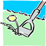 Weeding Dandelion Clip Art