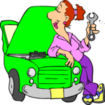 Mom the Mechanic Clip Art