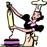 Cake Decorator Clip Art