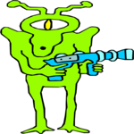 Space Alien 079 Clip Art