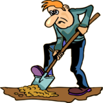 Man with Shovel 5 Clip Art