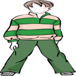 Boy in Sweater 4 Clip Art