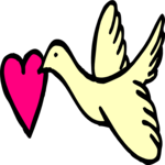 Dove & Heart 2 Clip Art