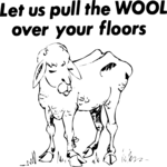 Wool Over Your Floors Clip Art