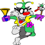 Jester - Cat 01 Clip Art