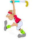 Field Hockey 07 Clip Art