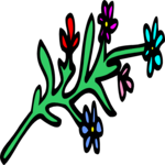 Flower Border 032 Clip Art