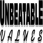 Unbeatable Values Clip Art