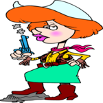 Cowgirl 03 Clip Art