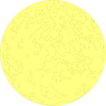 Moon - Full 1 Clip Art