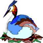 Grebe 3 Clip Art