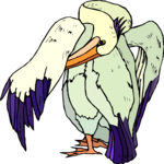 Pelican 07 Clip Art