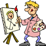 Painter 01 Clip Art