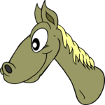 Horse - Head 2 Clip Art