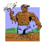 Volleyball - Mud Clip Art