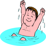 Baby Bathing 2 Clip Art