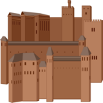Fortress - the Alhambra Clip Art