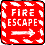 Fire Escape 1 Clip Art