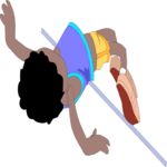 T & F - High Jump 12 Clip Art