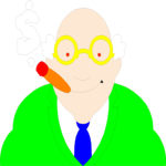 Cigar Man Clip Art