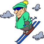 Skier 58 Clip Art