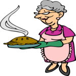 Grandmother with Pie
