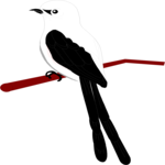 Bird Perched 01 Clip Art