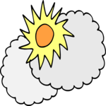 Sun & Clouds 22 Clip Art