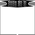 Come on in Frame Clip Art