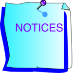 Notices Clip Art