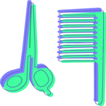 Haircutting Tools 3 Clip Art