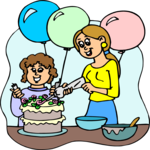 Decorating Cake 2 Clip Art