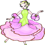 Flower Woman 16 Clip Art