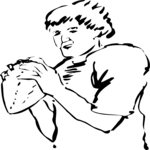 Football - Player 02 Clip Art