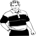 Man in Collared Shirt 1 Clip Art