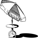 Umbrella Table Clip Art