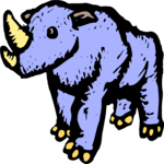 Rhino 09 Clip Art
