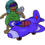 Fly - Pilot Clip Art