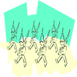Soldiers Marching Clip Art