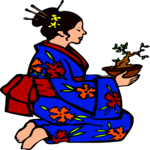 Geisha 12 Clip Art