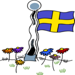 Swedish Flag - Cartoon