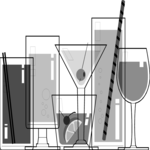 Cocktail Glasses Clip Art